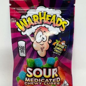 premium extracts exotic live resin warheads sour thc gummies medicated chewy cubes concentrate 500mg each 